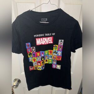 Black Marvel Tee Shirt Used